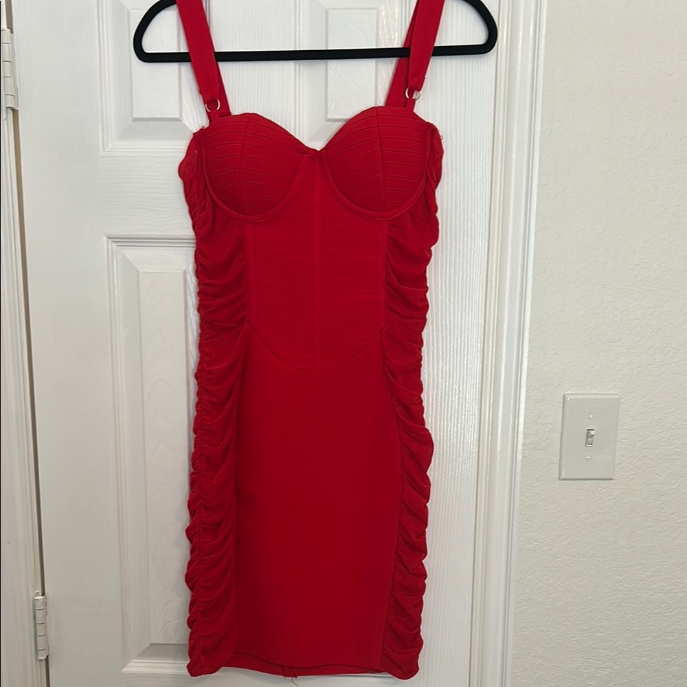 Fashion Nova Fiery Red Mini Dress